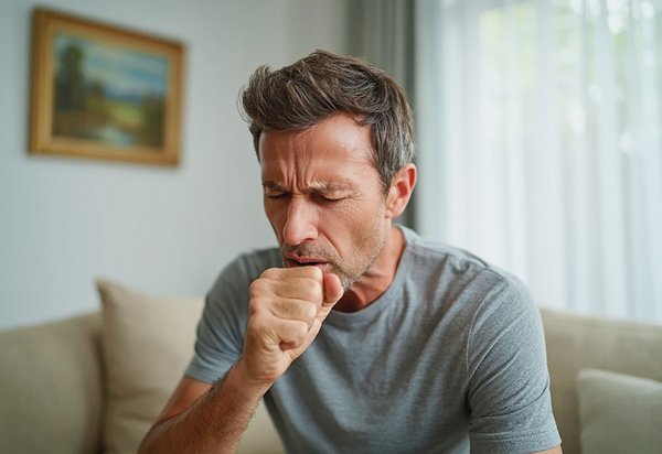 Приступ кашля Кашель от курения